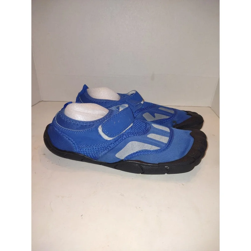 Blue Five Toe Water Shoes Kids Toddler Size 9 Barefoot Style Aqua Socks Sun Logo